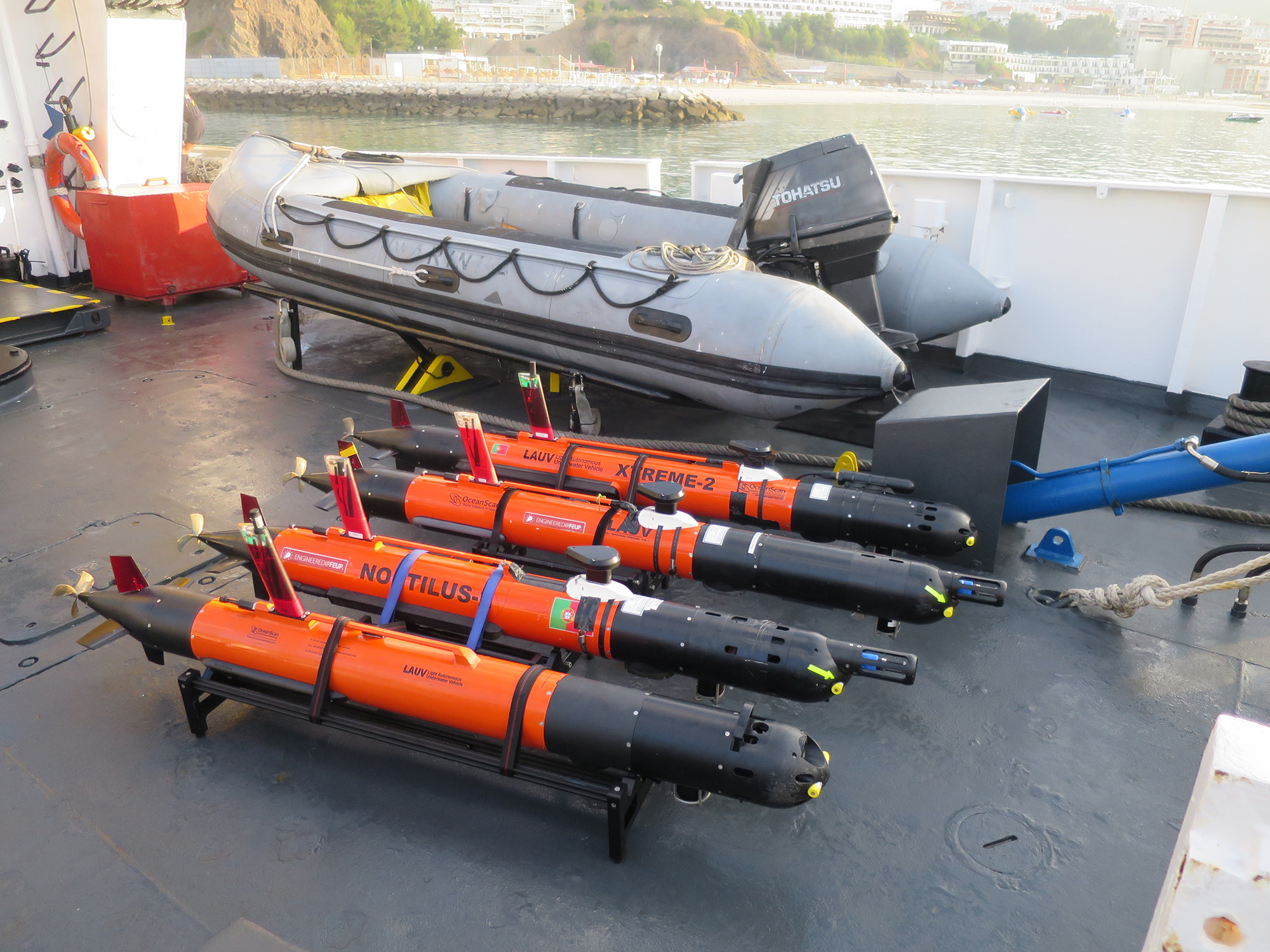 LAUV vehicles used for the Mine Warfare scenarios